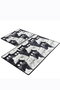 Mijölnir White Cats Juego de Alfombras de Baño Multicolor